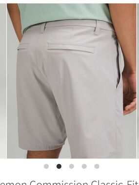 LULULEMON Commission Shorts Men's 34 Relaxed WarpStreme 7” cream